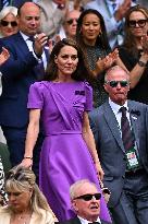 Princess Of Wales And Daughter At Wimbledon - London