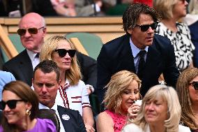 Princess Of Wales And Daughter At Wimbledon - London