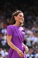 Princess Of Wales And Daughter At Wimbledon - London