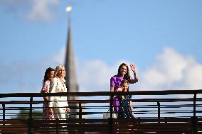 Princess Of Wales And Daughter At Wimbledon - London