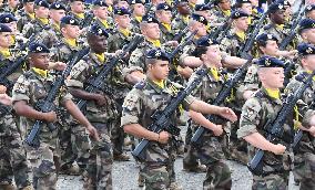 The annual Bastille Day military parade - Paris