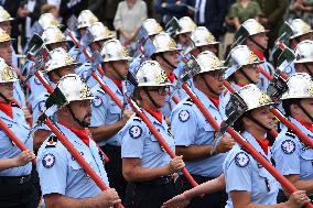 The annual Bastille Day military parade - Paris