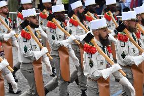 The annual Bastille Day military parade - Paris