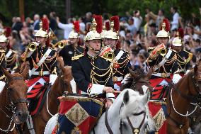 The annual Bastille Day military parade - Paris