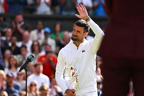 Wimbledon - Carlos Alcaraz v Novak Djokovic