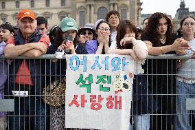 Olympic Torch Relay at the Louvre Pyramid- Paris