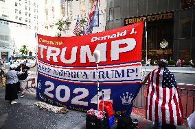 Trump Supporters In NYC After Trump Assassination Attempt