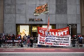 Trump Supporters In NYC After Trump Assassination Attempt