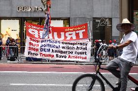 Trump Supporters In NYC After Trump Assassination Attempt