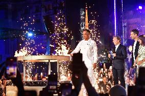 Olympic Flame at the City Hall in Paris