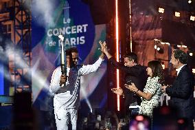 Olympic Flame at the City Hall in Paris