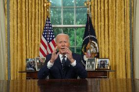 Biden Gives Oval Office Address After Assassination Attempt On Trump - Washington