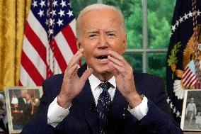 Biden Gives Oval Office Address After Assassination Attempt On Trump - Washington