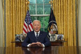 Biden Gives Oval Office Address After Assassination Attempt On Trump - Washington