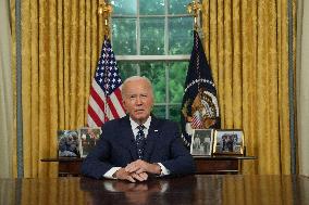 Biden Gives Oval Office Address After Assassination Attempt On Trump - Washington