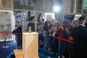 Paris 2024 - The Olympic Flame On Display At City Hall