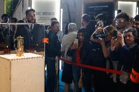 Paris 2024 - The Olympic Flame On Display At City Hall