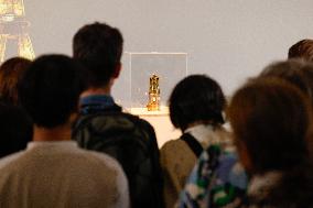 Paris 2024 - The Olympic Flame On Display At City Hall