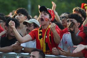 Euro 2024 - Fans Watch The Final’s Broadcast - Madrid