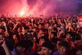 Euro 2024 - Fans Watch The Final’s Broadcast - Madrid