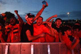 Euro 2024 - Fans Watch The Final’s Broadcast - Madrid