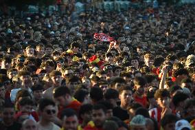 Euro 2024 - Fans Watch The Final’s Broadcast - Madrid