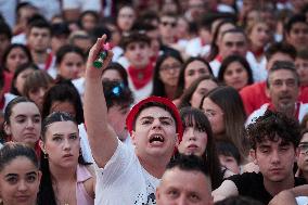 Euro 2024 - Fans Watch The Final’s Broadcast Across Spain