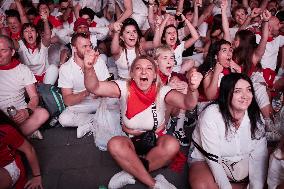 Euro 2024 - Fans Watch The Final’s Broadcast Across Spain