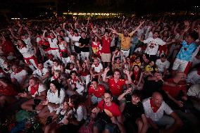 Euro 2024 - Fans Watch The Final’s Broadcast Across Spain