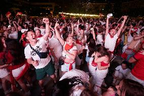 Euro 2024 - Fans Watch The Final’s Broadcast Across Spain