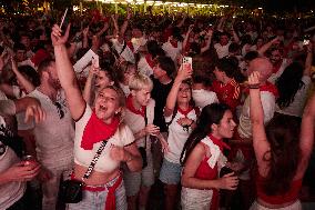 Euro 2024 - Fans Watch The Final’s Broadcast Across Spain