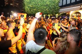 Euro 2024 - Fans Watch The Final’s Broadcast Across Spain