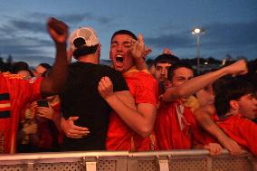 Euro 2024 - Fans Watch The Final’s Broadcast Across Spain