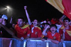 Euro 2024 - Fans Watch The Final’s Broadcast Across Spain