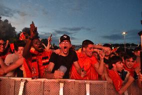 Euro 2024 - Fans Watch The Final’s Broadcast Across Spain