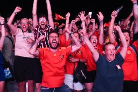 Euro 2024 - Fans Watch The Final’s Broadcast Across Spain