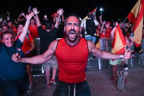 Euro 2024 - Fans Watch The Final’s Broadcast Across Spain