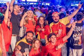 Football Fans In England Watch The UEFA Euro 2024 Final