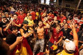 Football Fans In England Watch The UEFA Euro 2024 Final