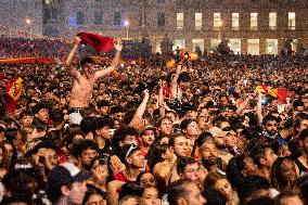 Football Fans In England Watch The UEFA Euro 2024 Final