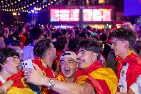 Football Fans In England Watch The UEFA Euro 2024 Final