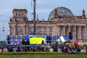 Football Fans In England Watch The UEFA Euro 2024 Final