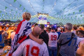 Football Fans In England Watch The UEFA Euro 2024 Final