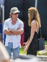 Jeremy Allen White With Daughter Out - LA