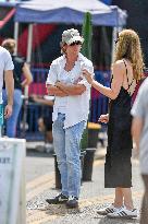 Jeremy Allen White With Daughter Out - LA