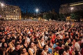 Football Fans In England Watch The UEFA Euro 2024 Final