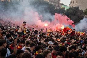 Football Fans In England Watch The UEFA Euro 2024 Final