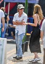 Jeremy Allen White With Daughter Out - LA