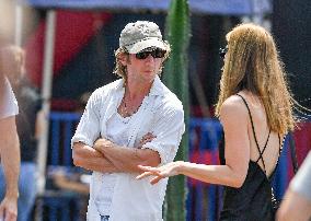 Jeremy Allen White With Daughter Out - LA