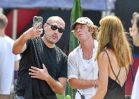 Jeremy Allen White With Daughter Out - LA